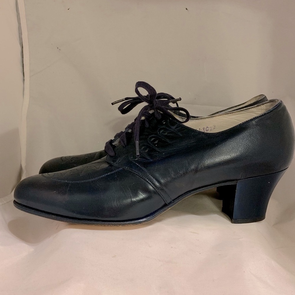 Vintage Selby Leather Narrow Shoes Sz 10AA